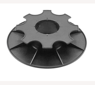 Verstelbare terrasdrager kunststof 35 tot 50mm zwart