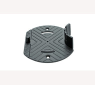 bovenplaat tbv terrasdrager zwart kunststof