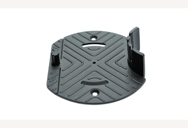 Bovenplaat tbv terrasdrager zwart kunststof 123mm