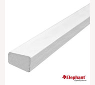 Meranti glaslat 15x33mm 305cm (A3 / A6) gegrond OP=OP