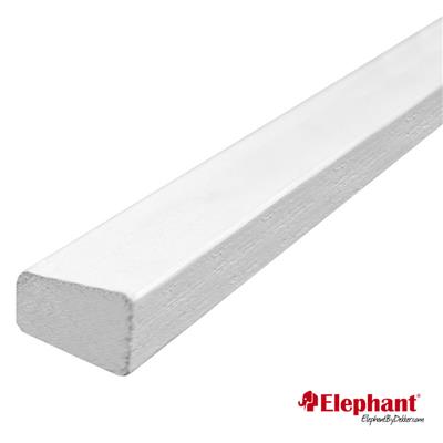 Meranti glaslat 15x33mm 305cm (A3 / A6) gegrond
