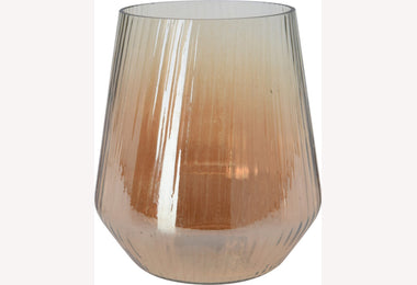 Theelichthouder 25cm goud OP=OP