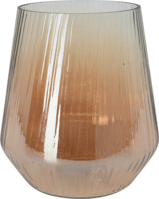 Theelichthouder 25cm goud OP=OP