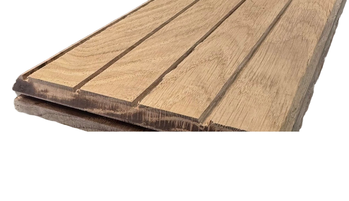 Eiken dakbeschot 20x140mm 245cm kwaliteit rustiek