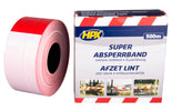 Afzetlint wit/rood 80mmx500m