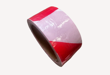 Afzetlint rood/wit 48mm x 50mtr