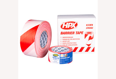 Afzetlint wit/rood 70mmx500m