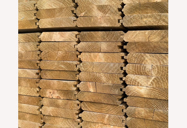 Vuren blokhutprofiel 28x145mm 360cm geimpregneerd