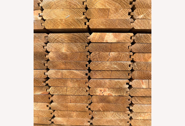 Vuren blokhutprofiel 28x145mm 360cm geimpregneerd