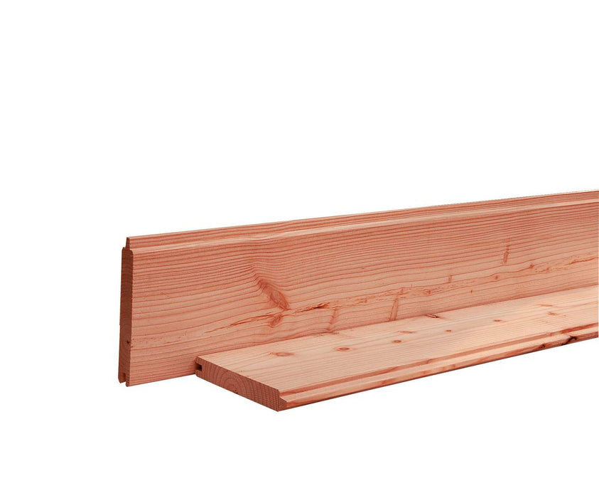 Blokhutprofiel 28x195 224cm douglas geschaafd blank