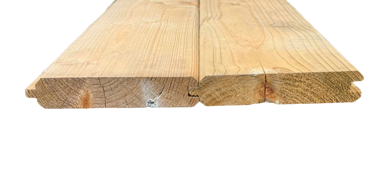 Vuren blokhutprofiel 28x145mm 360cm geimpregneerd