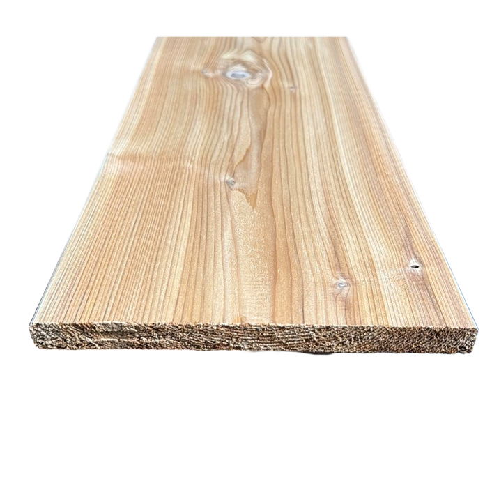 Red cedar ca 18x230mm 430cm volhout (stk) op=op