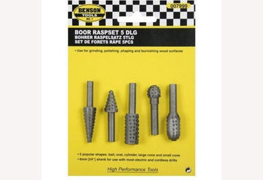 Boor raspset 5-delig