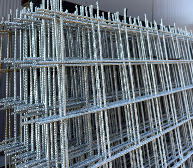 Bouwstaalmat verzinkt 2x5m 5mm maas 10cm
