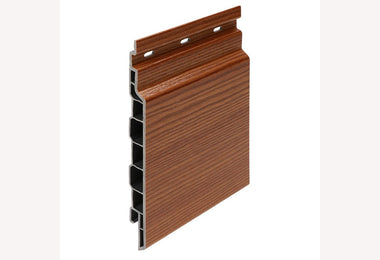 Keralit kunststof sponningdeel 143mm 600cm Bruin Redcedar Houtnerf (2814) (4 stuks)