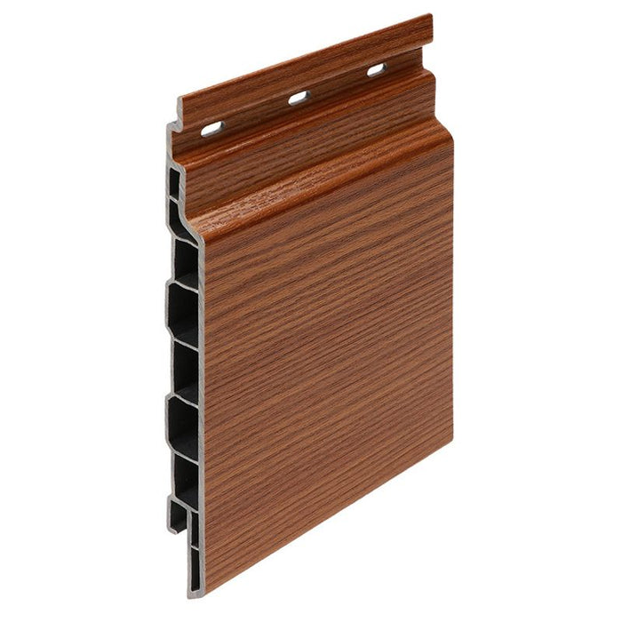 Keralit kunststof sponningdeel 143mm 600cm Bruin Redcedar Houtnerf (2814) (4 stuks)