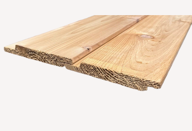 Channelsiding red cedar 18x137mm 100cm volhout (stk) op=op