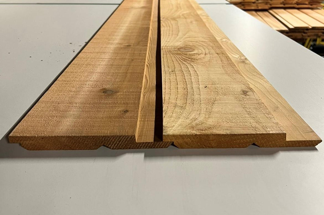 Channelsiding red cedar 18x185mm 610cm (stk-kd) (werkend 172mm)