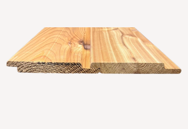 Channelsiding red cedar 18x137mm 100cm volhout (stk) op=op