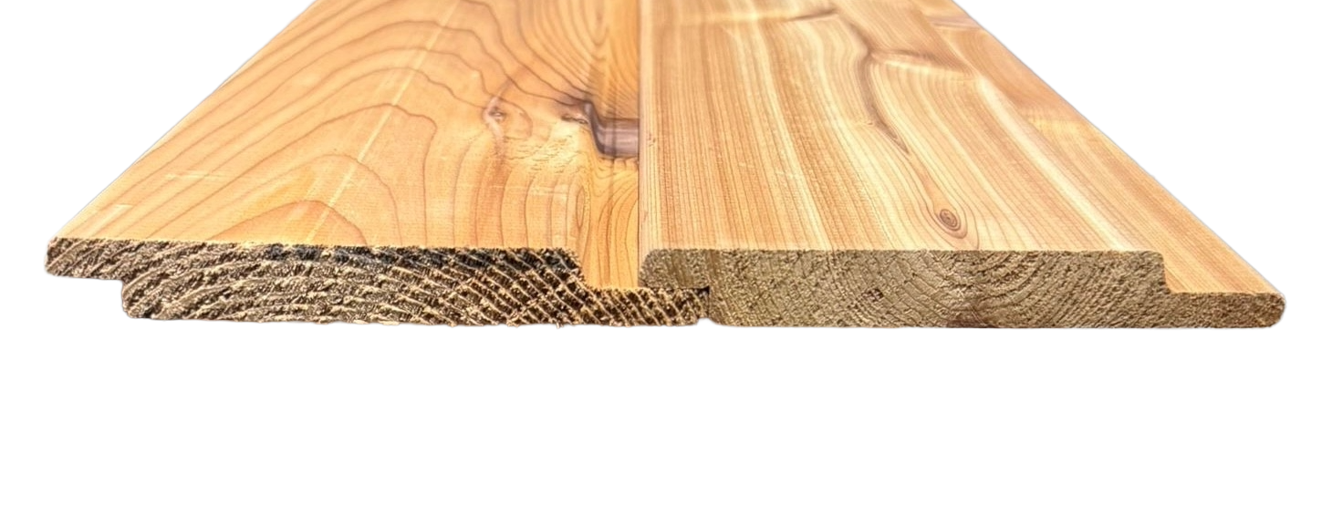Channelsiding red cedar 18x137mm 100cm volhout (stk) op=op