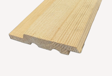 Channelsiding 22x125mm (netto ± 22x100mm) 240cm vuren