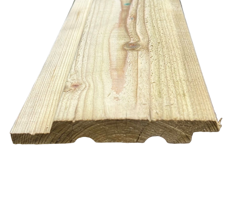 Channelsiding geimpregneerd 22x145mm 300cm vuren (werkend 125mm)