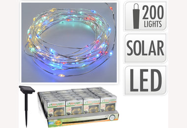 Solar verlichting LED 200st kleur