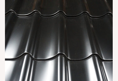 Dakpanprofielplaat zwart plastisol 115x213cm
