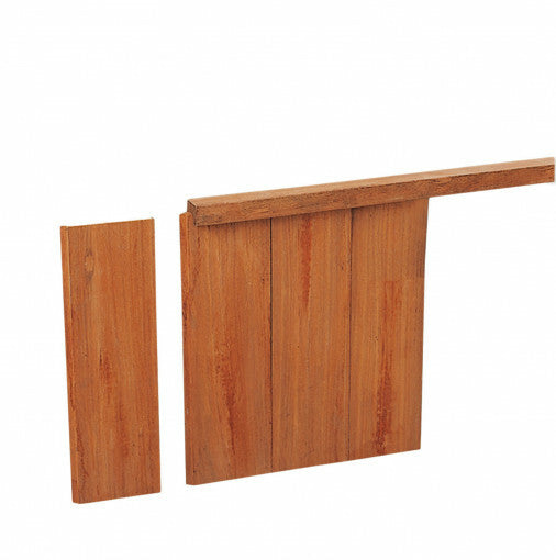 Hardhout damwand 30x185 500cm