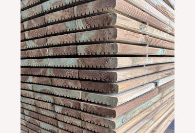 Vlonderplank 28x145mm 400cm geimpregneerd grenen