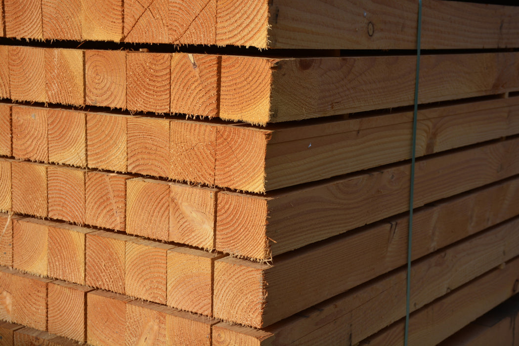 Douglas paal 100x100mm 500cm