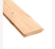 Blokhutprofiel 28x195 224cm douglas geschaafd blank