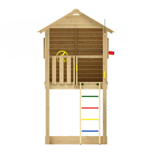 Speeltoestel grenen groen geimpregneerd *op bestelling leverbaar*