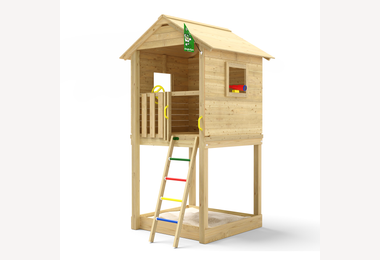 Speeltoestel grenen groen geimpregneerd *op bestelling leverbaar*