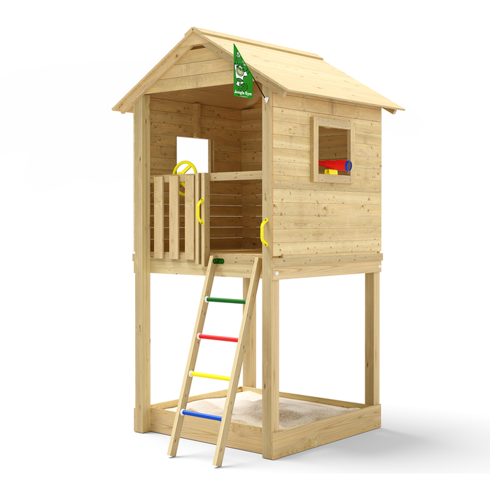 Speeltoestel grenen groen geimpregneerd *op bestelling leverbaar*