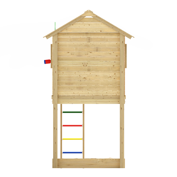 Speeltoestel grenen groen geimpregneerd *op bestelling leverbaar*