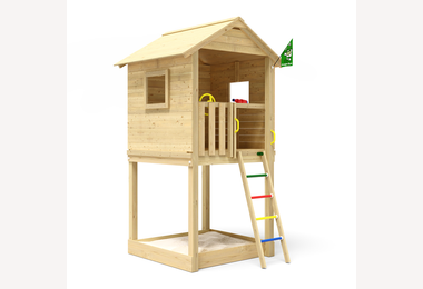 Speeltoestel grenen groen geimpregneerd *op bestelling leverbaar*