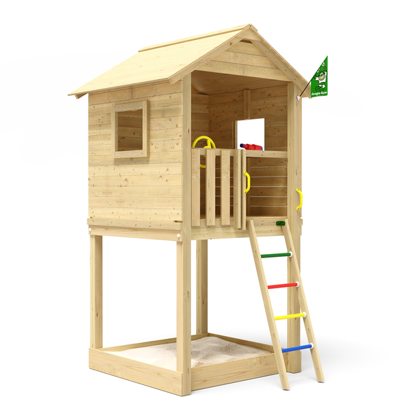 Speeltoestel grenen groen geimpregneerd *op bestelling leverbaar*