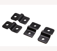 Draadpaneelklem zwart 6 stuks incl. schroeven 4mm