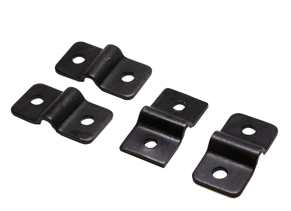 Draadpaneelklem zwart 6 stuks incl. schroeven 4mm