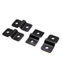 Draadpaneelklem zwart 6 stuks incl. schroeven 4mm