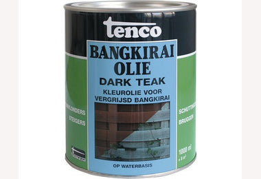 Bangkirai olie waterbasis dark teak 1 ltr