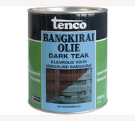 Bangkirai olie waterbasis dark teak 2,5 ltr