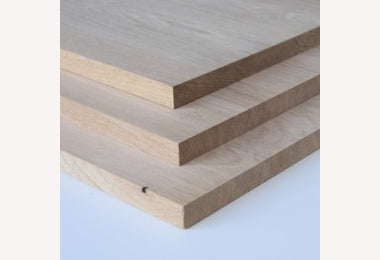 122x300cm 20mm paneel eiken (2 Bis) doorgaande lamellen OP=OP