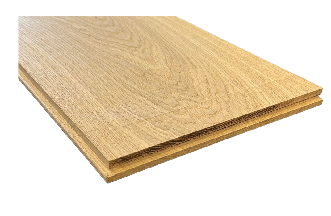 Eiken 20x240mm 300cm geschaafd met veer en groef