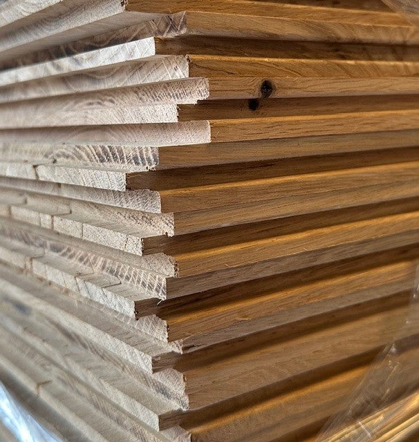 Eiken 20x220mm 300cm geschaafd met veer en groef