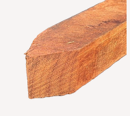 Hardhouten paal 40x40mm 80cm gepunt