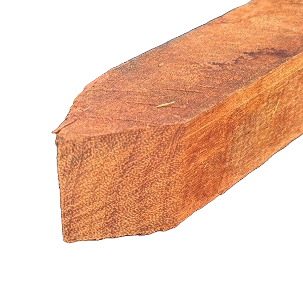 Hardhouten paal 40x40mm 100cm gepunt
