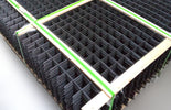 Gaaspaneel zwart 170x170 maas 7,5mm geplastificeerd stek 6cm
