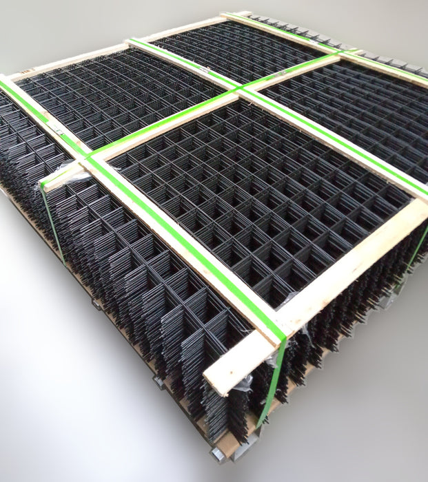 Gaaspaneel zwart 170x170 maas 7,5mm geplastificeerd stek 6cm